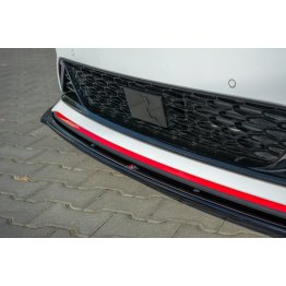 Накладка сплиттер на передний бампер Вар3 на Kia ProCeed III GT